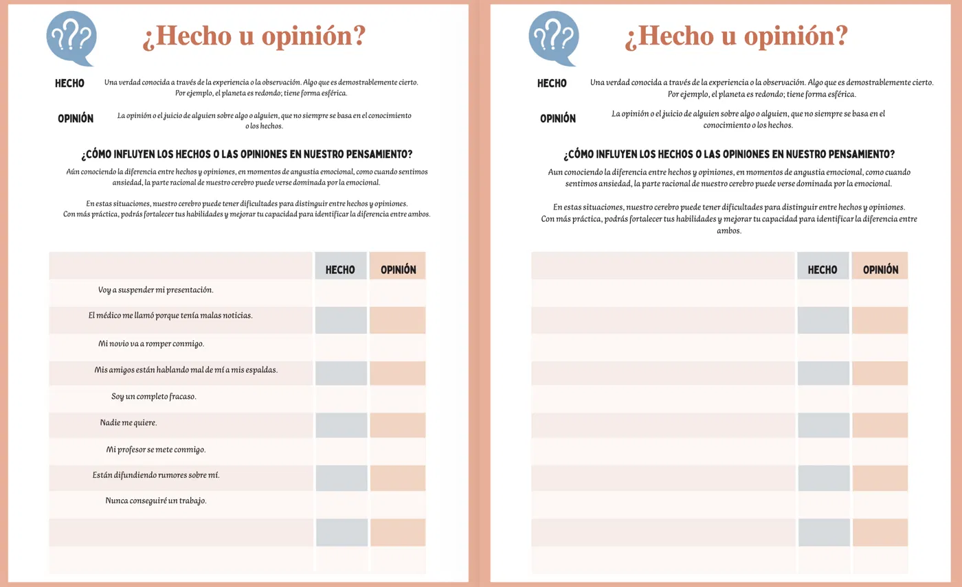 Hecho u Opinión